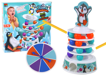Arcade Game Penguin Balls Slide Tower Balls