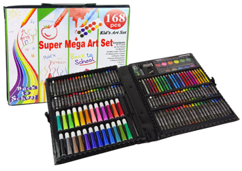 Artistic Set in a Suitcase 168 Pieces Mega Art Set