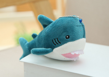 Blue Shark Plush Mascot Keychain 12 cm