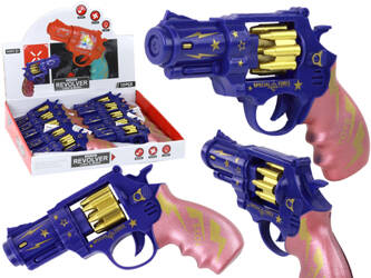 Blue and Pink Revolver Gun Weapon Sounds of Light