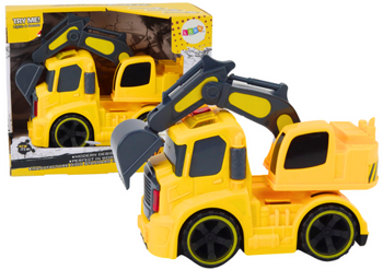 Car Excavator Adjustable Bucket Drive Lights Sounds Yellow