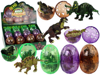 Dinosaur Figurine Egg 3 Colors 9 cm
