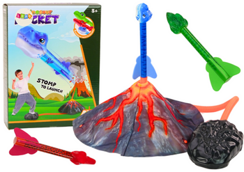 Dinosaurs Volcano Adjustable Rocket Launcher Game Set