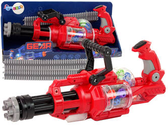 Electric Gun Rotating Cannon Light Sound Red