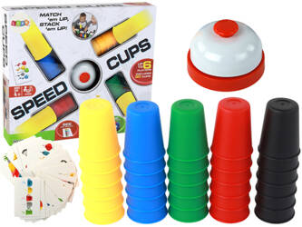Family Arcade Game Speed Cups Cups Bell Cards