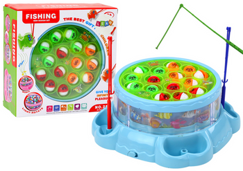 Game Fishing Rods Lights Sounds Blue