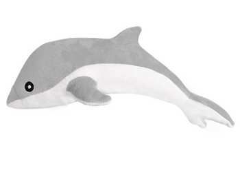 Gray dolphin plush mascot 30 cm