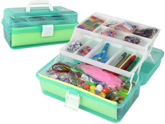 Green Expandable Suitcase Set Artistic Creative Plastic DIY