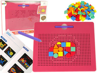 Magnetic whiteboard with balls Magnetic tablet pads Pink