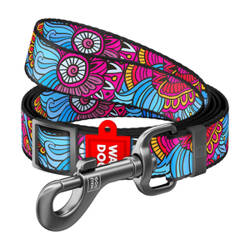 Nylon dog leash WAUDOG "Summer", lgth. 152-183cm