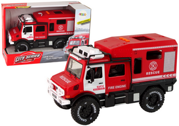 Off-Road Vehicle Fire Department Red Opening Doors Sounds Lights