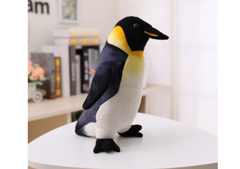 Plush Emperor Penguin mascot 35 cm