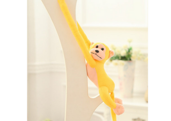 Plush Monkey Mascot with Sound, Yellow 60 cm