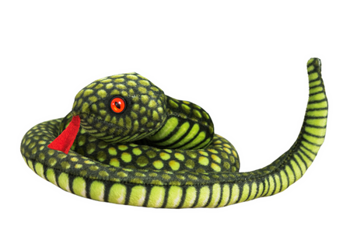 Plush Snake Mascot Green 100 cm