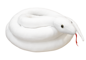 Plush White Snake Mascot 200 cm