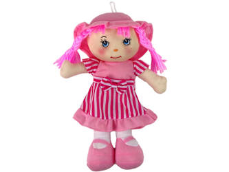 Rag Doll Huggable Pink Striped 28 cm