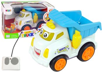 Remote Controlled Tipper Car White Remote Control for Toddlers