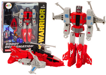 Robot-Helicopter 2in1 Transformation X-Warrior Red