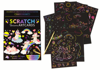 Scratch Coloring Book For Kids Unicorns