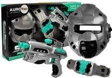 Set Space Gun Mask Belt Light Sound