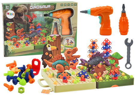 3D Construction Puzzle Blocks DIY Dinosaurs Disassembly Drill