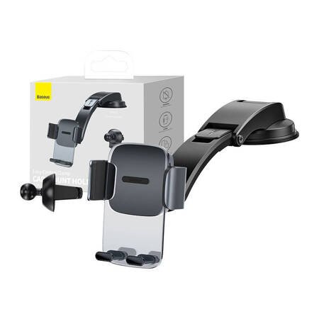 Car holder Baseus Easy Control Clamp for grille / dashboard (black)