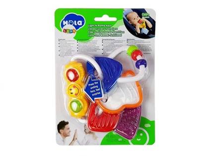 Colorful Rattle Glowing Keys Teether LED