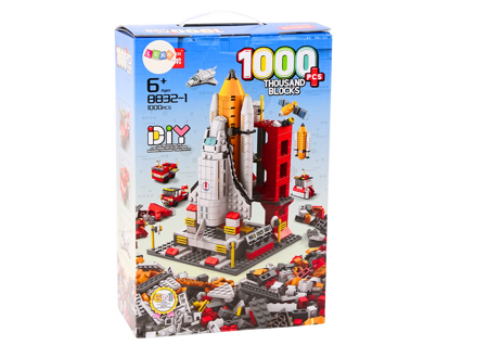 Construction Bricks Space Rocket 6in1 Space Vehicles 1000 pcs.