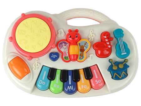 Educational Piano Keys Instruments Butterflies Educational Music Panel