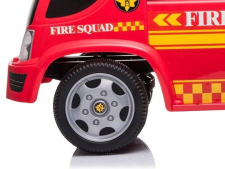 Fire Brigade Riding Vehicle Ladder Soap Bubbles Sounds Roosters