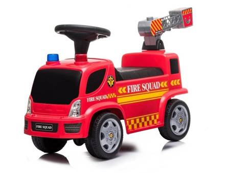 Fire Brigade Riding Vehicle Ladder Soap Bubbles Sounds Roosters