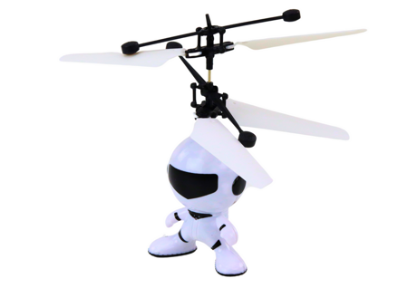 Flying Astronaut Hand Controlled Drone Helicopter White