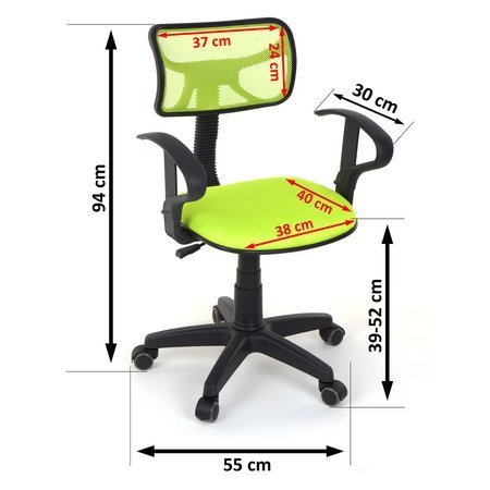 Fotel biurowy 8904 (Zielony)