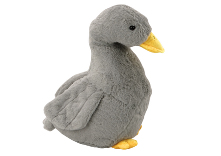 Gray Plush Goose Mascot Cuddly Plush Duck 30cm