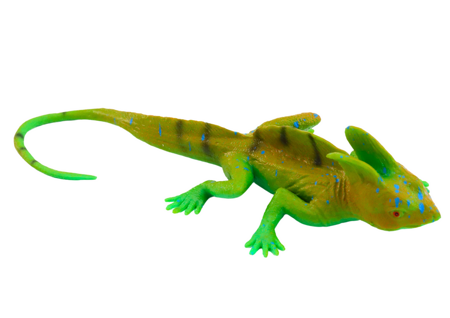 Green Rubber Lizard Figurine