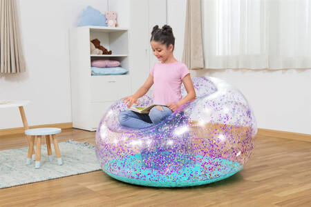 Inflatable Glitter Chair 114 x 112 x 66 Bestway 75115