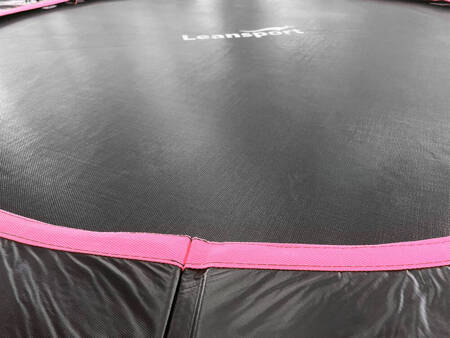 LEAN Sport Max 12ft Trampoline Black-Pink