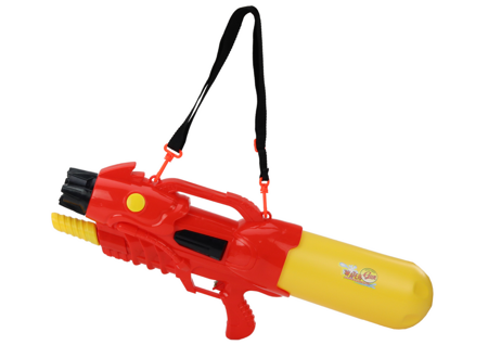 Large Water Gun 2850ml Adjustable Strap Red