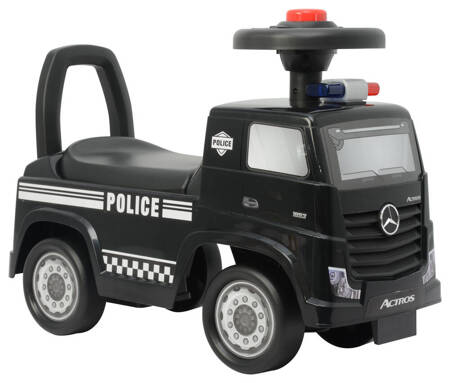 Mercedes Actros Police 3316A ride-on, Black