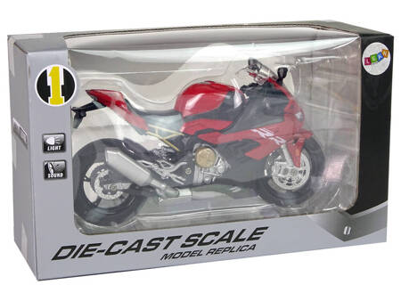 Motorbike Model BMW S1000RR Red Sounds Lights