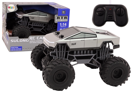 Off-Road Remote Controlled RC Car 1:14 Truck Gray