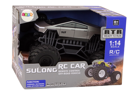 Off-Road Remote Controlled RC Car 1:14 Truck Gray