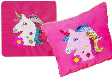 Pink Sequined Unicorn Pillow DIY