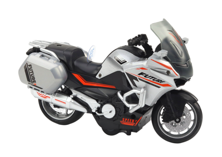 Police Sports Motorcycle With Friction Drive, Scale 1:10