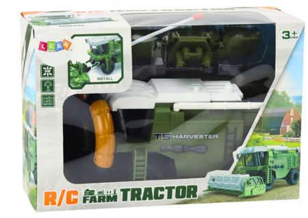 RC Agricultural Combine Harvester Remotely Controlled Agricultural Machine Green