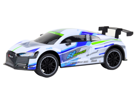 RC Sports Car 1:10 25km/h Lights White