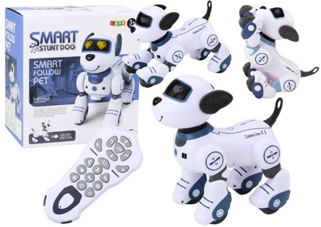 Remote Controlled Interactive Robot Dog Dancing Follows Commands Blue