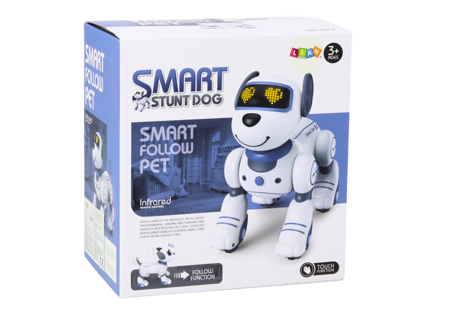 Remote Controlled Interactive Robot Dog Dancing Follows Commands Blue