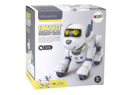 Remote Controlled Interactive Robot Dog Dancing Follows Commands Golden