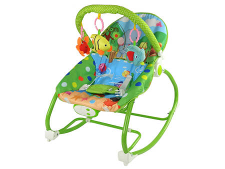 Rocking Chair 2in1 Green Sounds Vibration